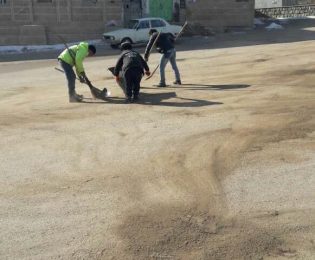 رفت و روب معابر و آماده سازی شهر خلخال برای سال نو
