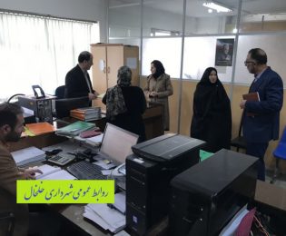 تبریک نوروزی رئیس شورای اسلامی شهر خلخال و شهردار خلخال در دیدار با کارکنان شهرداری خلخال