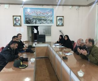 جلسه بررسی واگذاری زمین به کلانتری 11 شهری خلخال  در شورای شهر خلخال