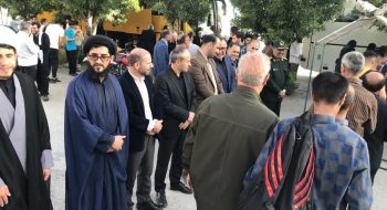 مراسم بدرقه کاروان زیارتی مرقد امام راحل از خلخال