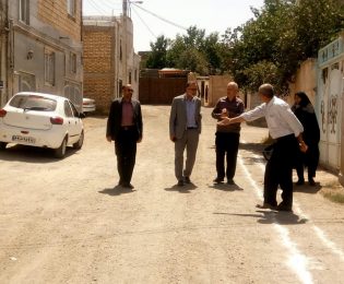 بازدید شهردار از خیابان شهید دگرلویی شهر خلخال