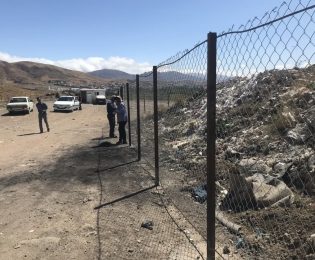 انجام فنس کشی ساماندهی سایت زباله شهر خلخال